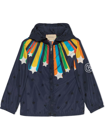 Gucci Kids' Star-print Wind-breaker Jacket