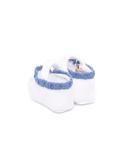 La Stupenderia Babies' Knitted Organic Cotton Pre-walkers In White