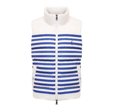 Polo Ralph Lauren Down-filled Striped Gilet Vest In N/a