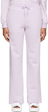 Dries Van Noten Purple Terry Lounge Pants In 403 Lilac