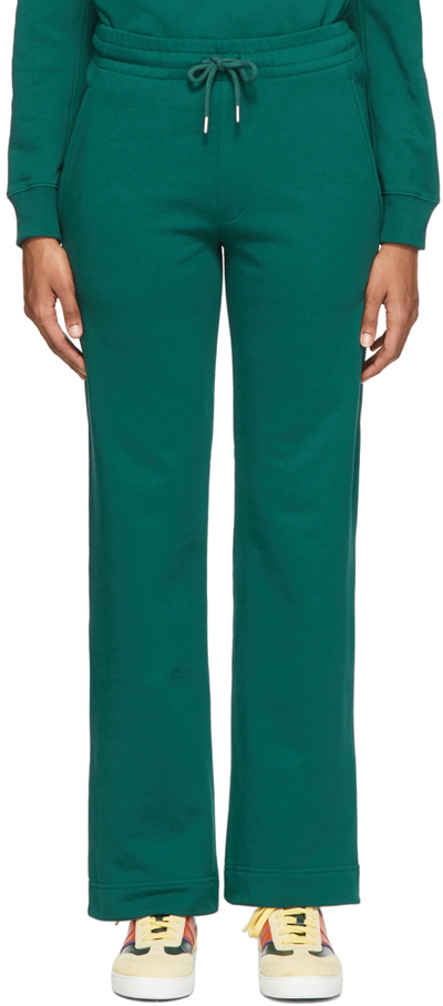 Dries Van Noten Green Terry Lounge Pants In 604 Green