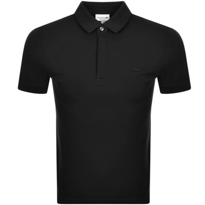 Lacoste Short Sleeved Polo T Shirt Black