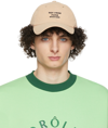 Drôle De Monsieur Not From Paris Baseball Cap In Beige