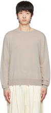 THE ROW BEIGE BENJI SWEATER