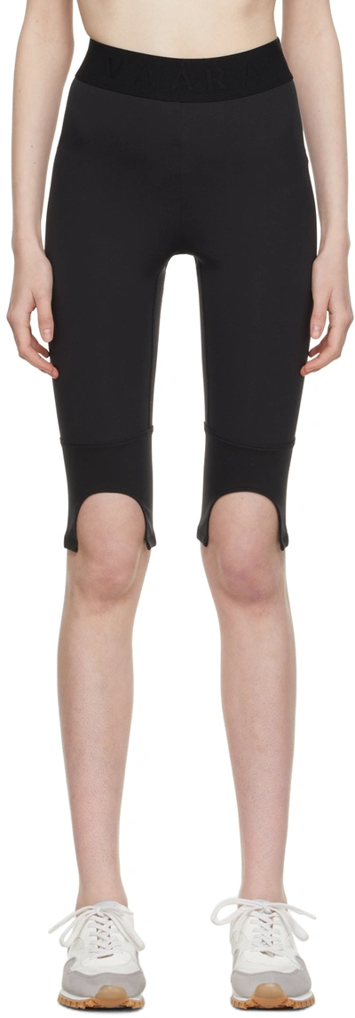 Vaara Black Seamless Essential Sport Shorts