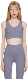 VAARA PURPLE KEYHOLE BACK SPORT BRA