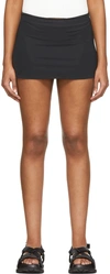 Danielle Guizio Black Micro Mini Stretch Skirt In Black
