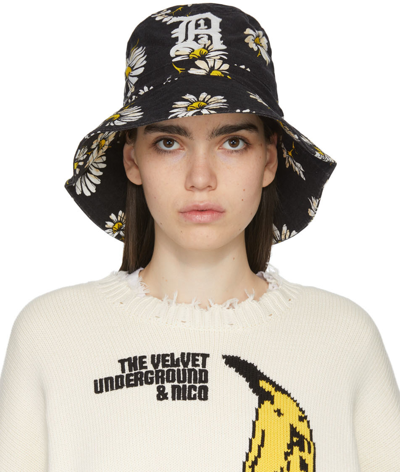 R13 Oversized Daisy Print Bucket Hat Daisy Vintage Washed Bucket Hat - Dream Urethane main image 2
