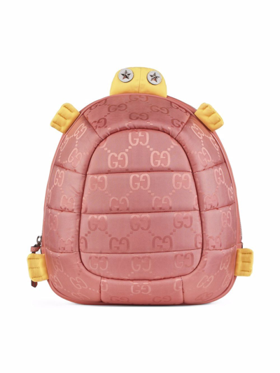 Gucci Kids' Tortoise Gg Backpack In Pink