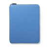 Smythson A4 Writing Folder With Zip In Panama In Nile Blue
