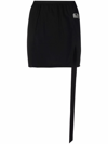 Rick Owens Drkshdw Drkshdw By Rick Owens Women's Black Cotton Skirt In Black