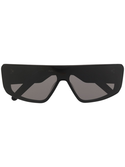 Rick Owens Flat-top Sunglasses In 黑色