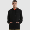 Woolrich Graphic-print Long-sleeve Hoodie In Black