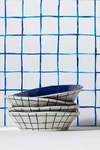 Anthropologie Mark Sikes Bowls, Set Of 4 In Blue