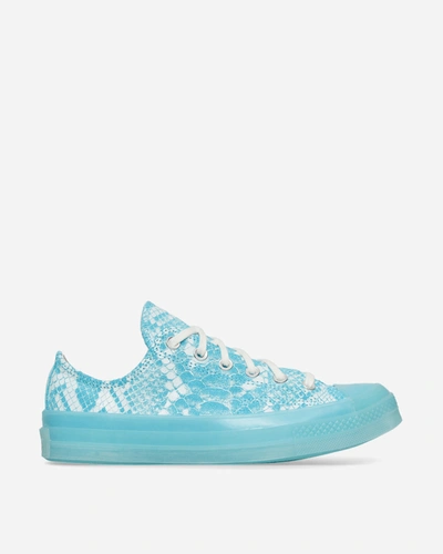 Converse Golf Wang Chuck 70 Ox Snake-effect Leather Sneakers In Blue