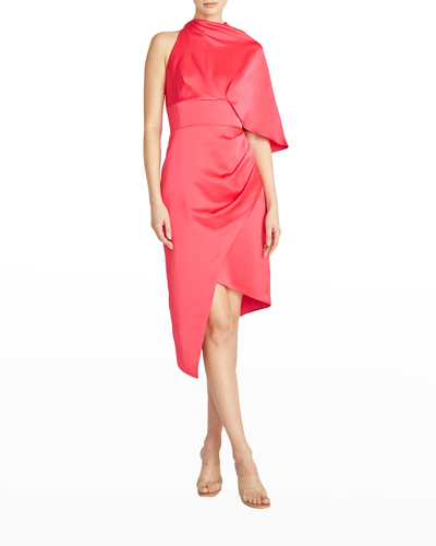 Theia Bria Cocktail Dress In Pink