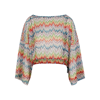 Missoni Zig-zag Printed Drawstring Beach Top In Multicoloured