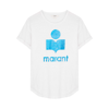 Isabel Marant Étoile Zewel Logo-print Short-sleeve T-shirt In Blue