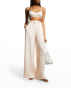 MIGUELINA PAMELA LINEN WIDE-LEG PANTS