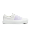 Givenchy White & Purple City Sport Sneakers In Whitelilac