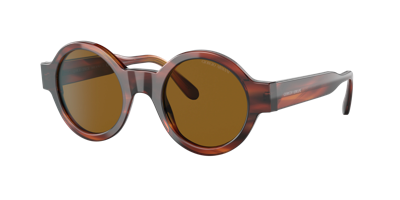 Giorgio Armani Woman Sunglass Ar 903m In Brown