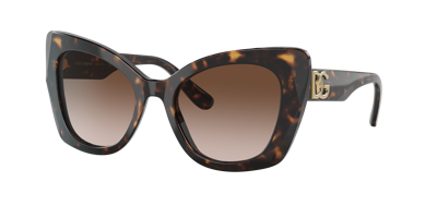 Dolce & Gabbana Dg4405 Butterfly-frame Acetate Sunglasses In Gradient Brown