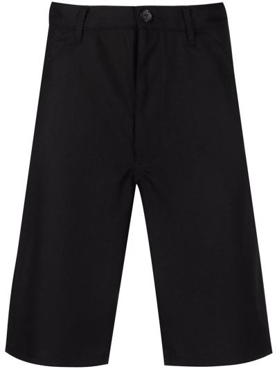 Comme Des Garçons Shirt Straight-leg Tailored Shorts In Black