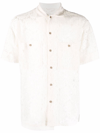 Andersson Bell Embroidered-flower Detail Shirt In Neutrals