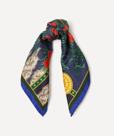 Liberty Sagittarius 45 X 45cm Silk Twill Scarf In Multi