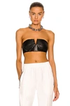 Rta Camilla Bustier Bandeau Top In Black