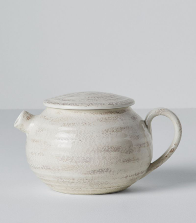 Brunello Cucinelli Large Ceramic Tradition Teapot In Neutrals