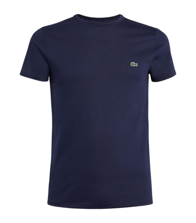 Lacoste Men's Pima Crew T-shirt In Blue