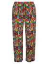 VALENTINO ALL-OVER LOGO PRINT TROUSERS