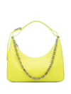 GIVENCHY GIVENCHY MOON CUT OUT SMALL MODEL BAG IN FLUO YELLOW LEATHER