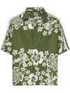 Just Don Hawaiian-print Shirt In Green