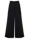 NOIR KEI NINOMIYA NOIR KEI NINOMIYA WOMANS BLACK WOOL FLARE PANTS