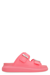 Alexander Mcqueen Oversized Double-buckle Sandals In Pink