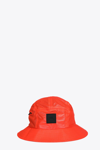 A-COLD-WALL* WOVEN TECH STORAGE BUCKET HAT ORANGE NYLON BUCKET HAT WITH LOGO - WOVEN TECH STORAGE BUCKET HAT
