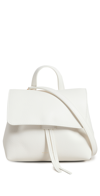 Mansur Gavriel Lady Mini Soft Leather Messenger Bag In Bianca