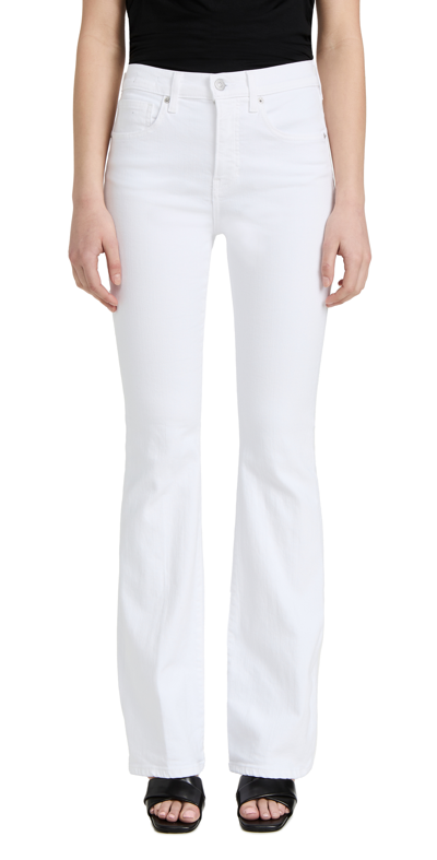 Veronica Beard Jean Beverly Skinny Flare Jeans In White