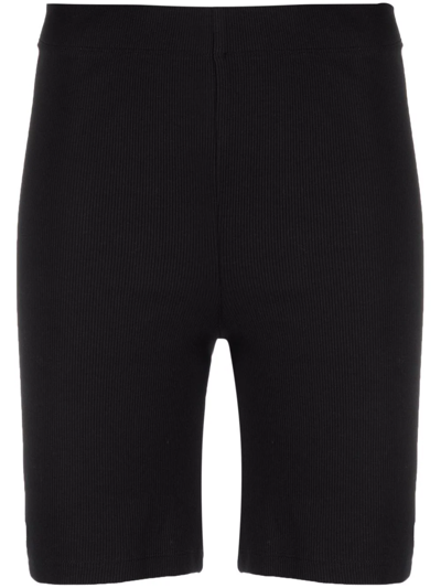 Calvin Klein Jeans Est.1978 Logo-embroidered Cycling Shorts In Black