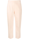 BOUTIQUE MOSCHINO HIGH-WAISTED CROP TROUSERS