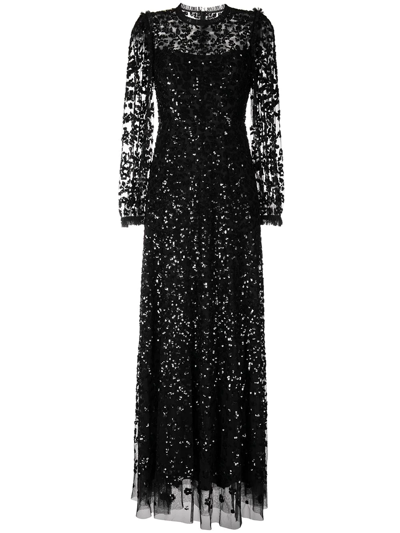 black lace applique prom dress Strapless Black long Prom Dress A-line Tulle Applique Cheap Formal Dre –  SELINADRESS