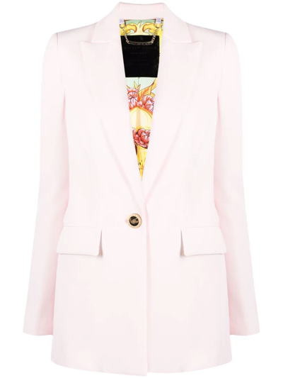 Philipp Plein Single-breasted Blazer In Pink