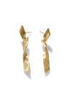 John Hardy 18k Yellow Gold Bamboo Linear Drop Earrings In Metallic