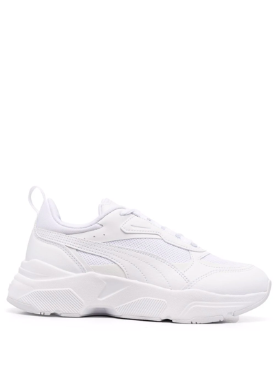 Puma 2022年春季cassia Sl低帮耐磨时尚女鞋运动鞋休闲鞋 In White- White- Team Gold