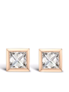 PRAGNELL 18KT ROSE GOLD ROCKCHIC DIAMOND STUD EARRINGS