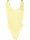 Reina Olga Yellow Scrunch Ruby One-piece Swimsuit In Yellow