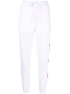 LOVE MOSCHINO HEART-DETAIL TRACK PANTS