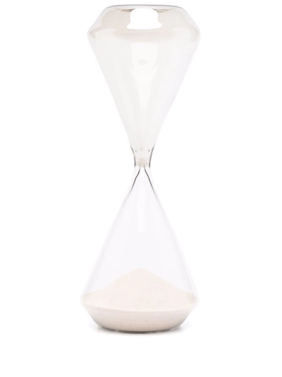 Brunello Cucinelli Suede-base Polished Hourglass In White